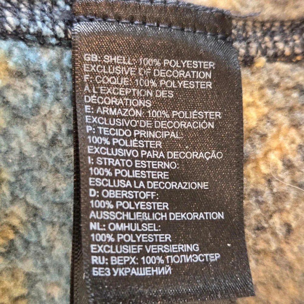 The North Face Fleece Pullover Men XL Gordon Lyons Fair Isle Geometric 1/4 Zip